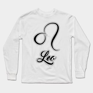 Leo Zodiac Design Long Sleeve T-Shirt